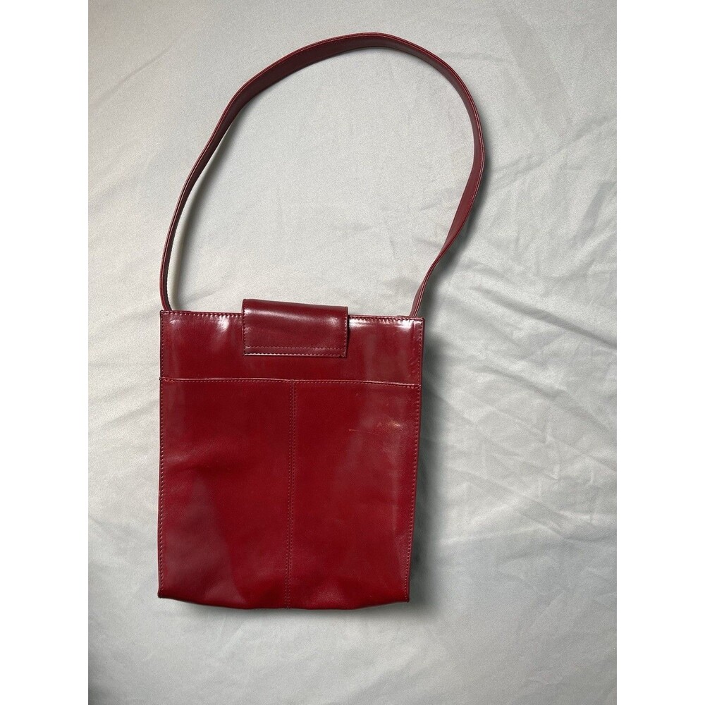 Hobo International Tote Shoulder Bag Purse Red Leather - Picture 4 of 11